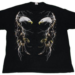 Eagle Lightning Tee Graphic Trendy T shirt